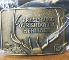 NEW Vintage NRA Preserving Our Shooting Heritage Whittington Center Belt Buckle