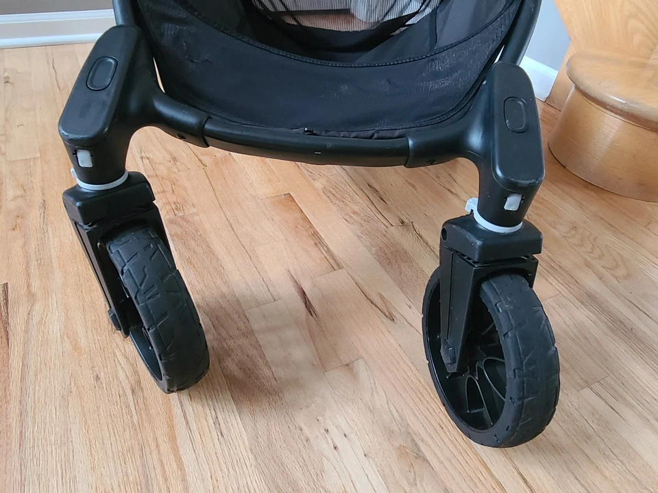 Baby Jogger City Select LUX stroller FRAME + basket + set of 4 wheels GOOD COND - Image 2 of 4