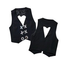 Gilet aperto cuore economico e chic Moschino vintage Y2k raro archivio collezionismo