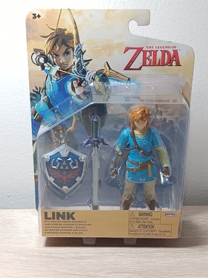 *FREE SHIP* 4'' LINK + Master Sword + Shield The Legend of Zelda Jakks Pacific