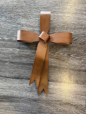 Adorable Metal Ribbon Cross Now Like Wall Hanging Decor Art Handmade
