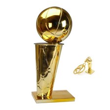 23.6inch/60cm Larry O'brien Golden NBA Basketball Champion Trophy Fans Souvenir