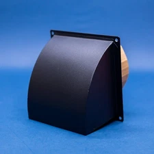 4 Inch Dryer Vent Cover Outside, Metal Exterior Vent Cover Black