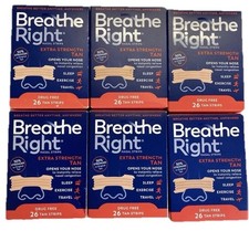 Breathe Right Nasal Strips Extra Strength Tan 6 x26 Ct Exp 1/28 DISTRESSED PKS