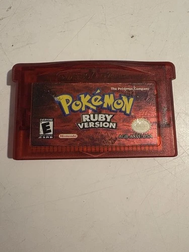Nintendo Pokémon Ruby Version Game Boy Advance Cartridge NTSC-U/C E-Everyone