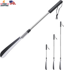 Fanwer Extendable Shoe Horn Long Handle for Seniors, Twist to Lock, 16" to 31"Ad