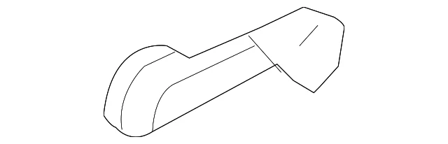 Подлинная рукоятка рукоятки заднего стекла двери Nissan (с обеих сторон) 80760-9Z401 - Изображение 2 из 4