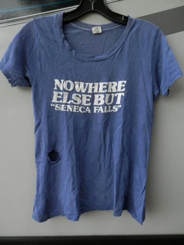 Vintage 1970's Hanes T-shirt "Nowhere Else But Seneca Falls" 100% Cotton Small