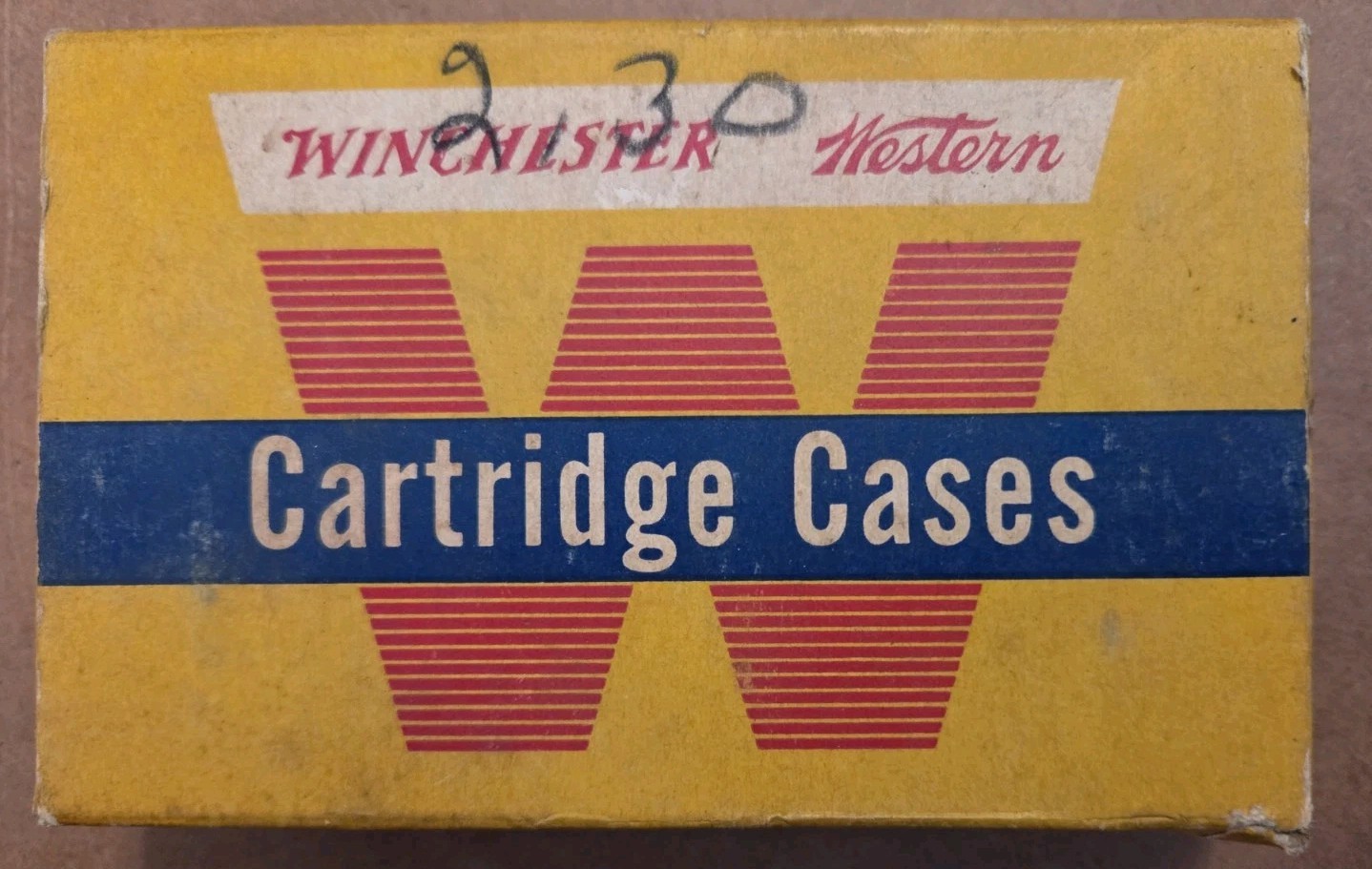 Vintage Winchester 219 Zipper Western Empty Ammo Box with Insert UW219Z .219