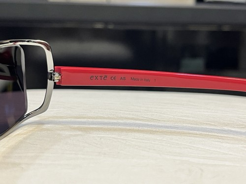 NUEVAS monturas de gafas de sol para mujer Exte EX61403 envolventes plateadas negras auténticas - Imagen 13 de 15