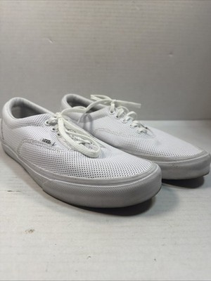 Vans Off the Wall Unisex Women 12 - Men 10.5 White Low Top Skate Sneakers