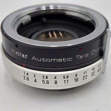 Vintage Vivitar Automatic Tele Converter 2x-5 Camera Lens Accessory