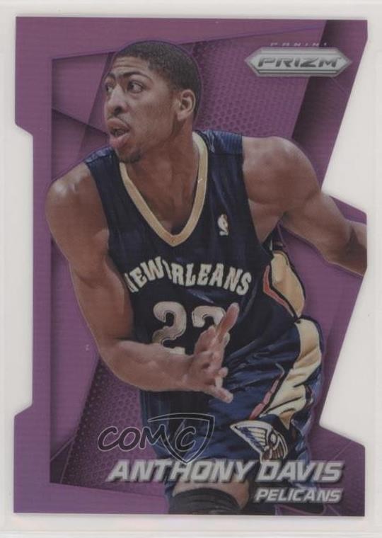 2014-15 Panini Prizm Purple Die-Cut Prizm 137/139 Anthony Davis #107 1u6