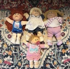 Vintage Cabbage Patch Kids dolls lot of 4 Olympikids baby