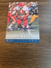 2000 LEN DAWSON NFL LEGENDS AUTOGRAPH UPPER DECK