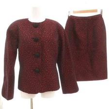 Dior Christian Preta Porte pre a porter Vintage setup collarless jacket Used d32