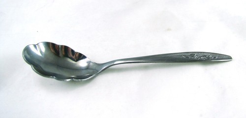 International Superior Stainless Steel RADIANT ROSE Sugar Spoon - Picture 2 of 7