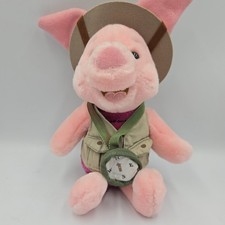 Vintage Disney Piglet Winnie The Pooh Safari 12" Plush Animal Kingdom