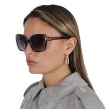 Guess Factory Smoke Gradient Butterfly Ladies Sunglasses GF0383 05B 57