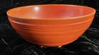Pacific Pottery Hostessware #310 Footed Salad Bowl Apache Red Ring Pattern