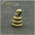 Small Brass Ornament Chinese Zodiac Snake 12 Zodiac Signs Metal Craft