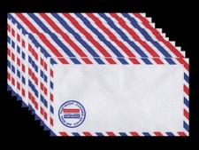 Pack of Ten VINTAGE AIRMAIL #6 ENVELOPES Inte...