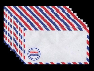 Pack of Ten VINTAGE AIRMAIL #6 ENVELOPES International Mail SEE PHOTOS Lot BE-9b