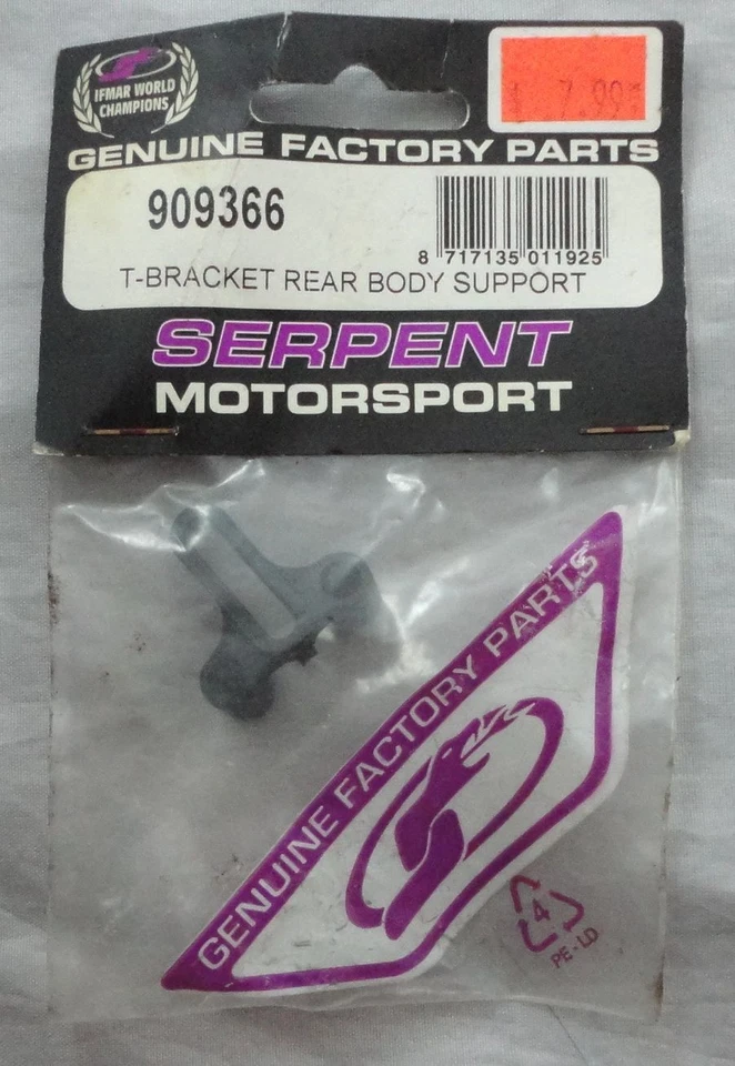 Serpent Racing 950 Rear Body Support T-Bracket SER909366 - Image 2 of 2