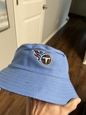 NFL Tennessee Titans Adult BLUE Beach HAT  Cap NISSAN UNISEX Football LOGO EUC
