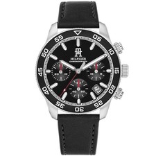 Image of Tommy Hilfiger Black Mens Chronograph Watch Th85 1792162