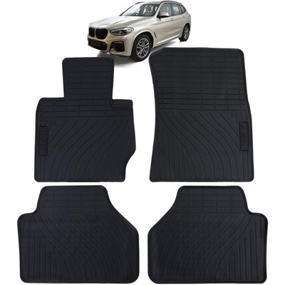 Auto Gummi Fußmatten Schwarz Premium Set für BMW X3 F25 10-17