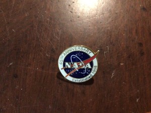 NASA 45th anniversary pin mint condition