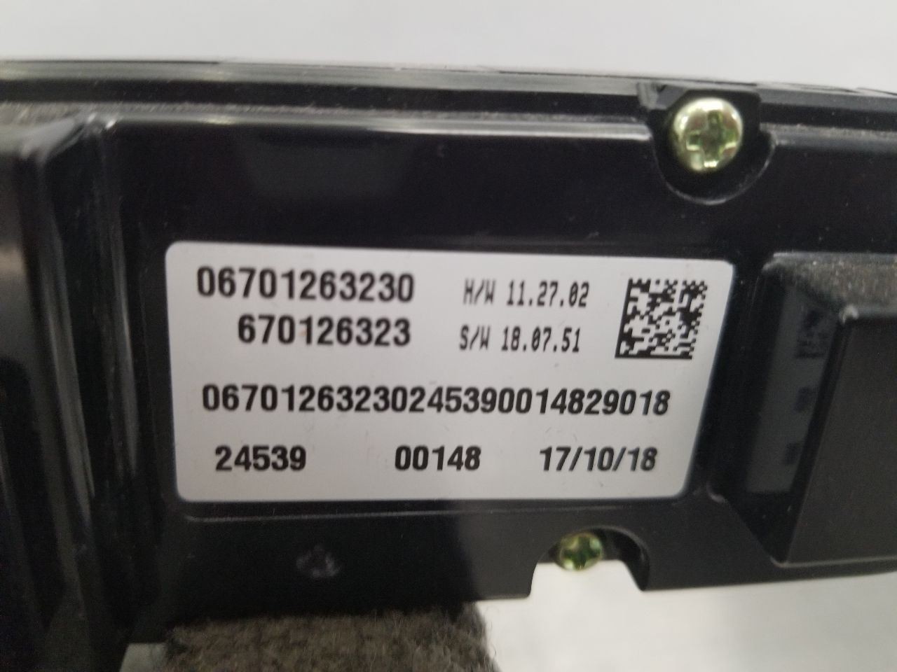Maserati Levante Air conditioning switch knob P/N 670126323
