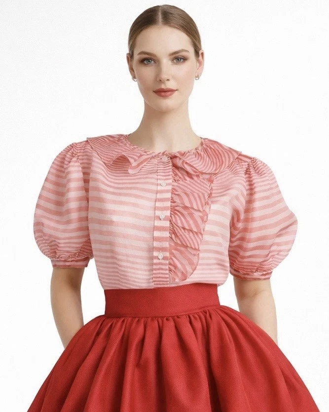 Camicia San Valentino Donna: Maglietta A Maniche Corte Con Cuori, Rosso Casual, Morbida