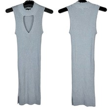 Sanctuary Mock Neck Cutout Ribbed Knit Bodycon Dress Small