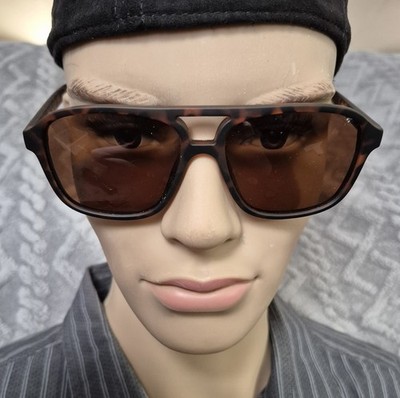 Jim Halo, Glindar Men's Tortoise Shell Aviator Style Sunglasses With Bag And Box