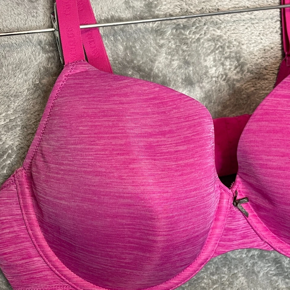 Cacique Women Y2K Full Coverage Underwired Pink Lightly Lined T Shirt Bra 42C - Image 4 of 4