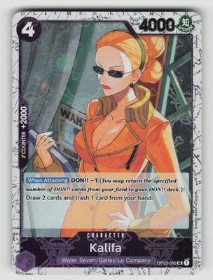 Kalifa (Jolly Roger Foil) OP03-060 Premium Booster -The Best- One Piece NM
