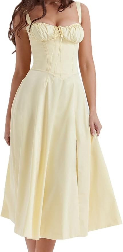 Women Summer Maxi Casual Long Dress Loose Sleeveless Floral Print Maxi Dresses
