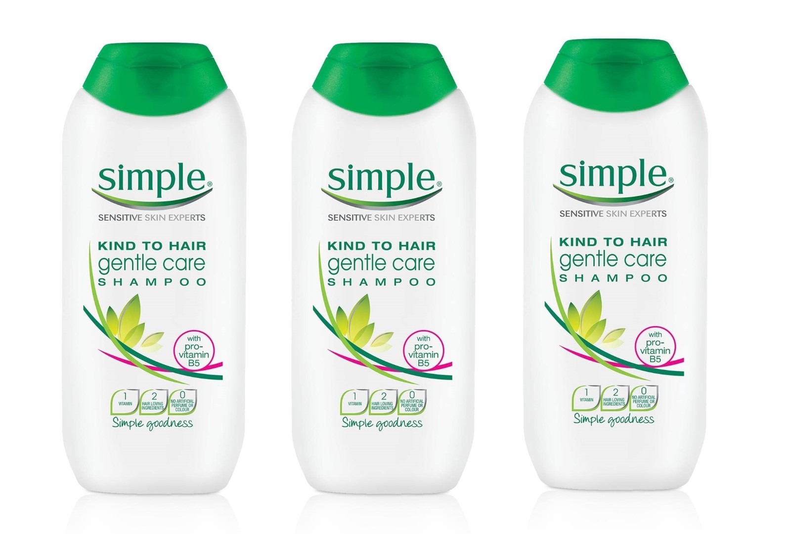 Simple Kind to Hair Shampoo Gentle Care Pro Vitamin B5 200ML x 6 - Image 10