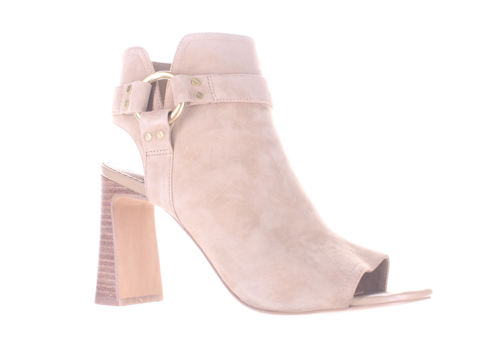 Vince Camuto Womens Anrine Tan Open Toe Booties Size 9 (7830585)