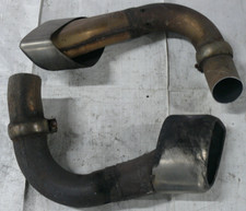 Auspuffblenden Endrohre links + rechts Original Porsche Cayenne S 9PA 957 4,8