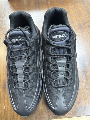 Size 8 - Nike Air Max 95 Essential Triple Black 2020 Sz 8. Box No Lid.