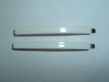 WHITE PLASTIC BOBBY PINS UP DO HAIR ACCESSORY