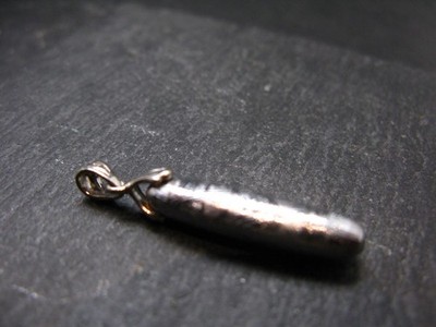 Muonionalusta Meteorite Silver Pendant from Sweden - 1.5'' - 5.0 Grams