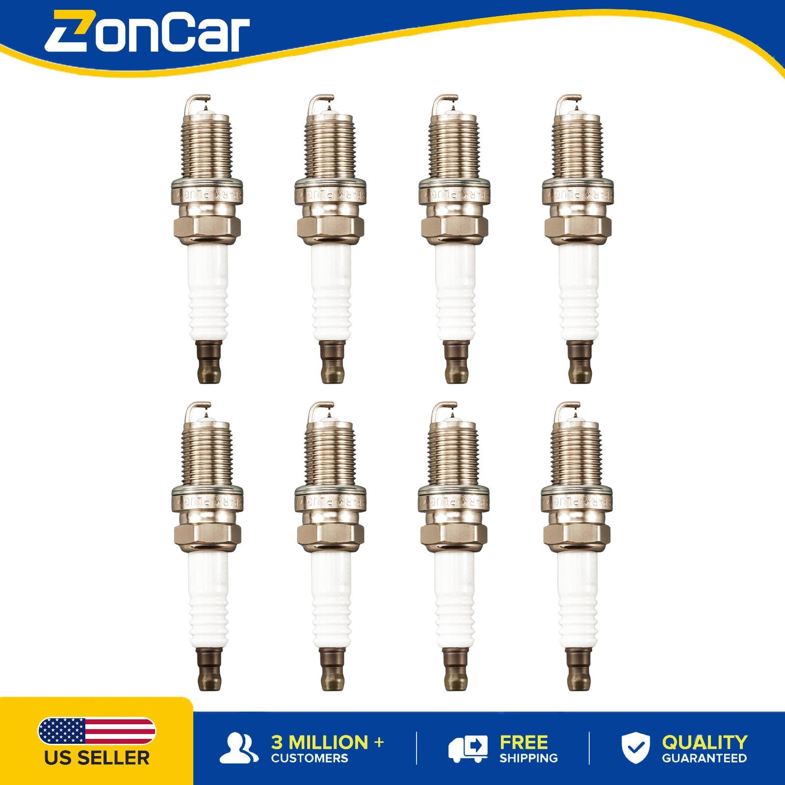 8 Pack BKR6EGP Spark Plug For Toyota Camry 1997-2001 2002-2006 2007-2011 2.4L