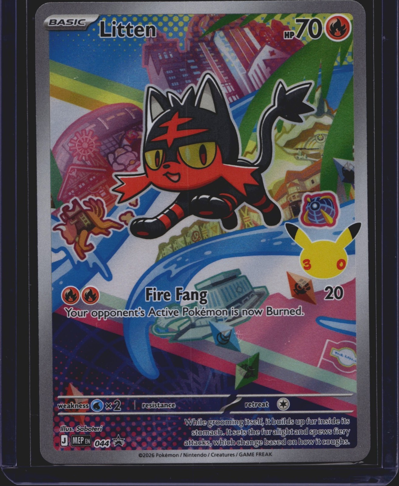 Pokémon TCG Mega Evolution Promo Litten 044 NM