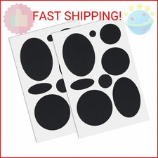 Pndeyo 16pcs Puffer Down Jacket Repair Patch Kit, Black Nylon Fabric Repair Patc