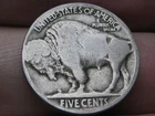 1920 D Buffalo Nickel 5 Cent Piece- Denver, Good Reverse Details
