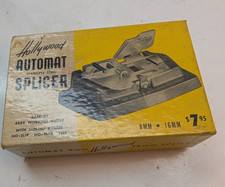 Vintage Hollywood Automat Stainless Steel Film Splicer 8mm 16mm in Original Box